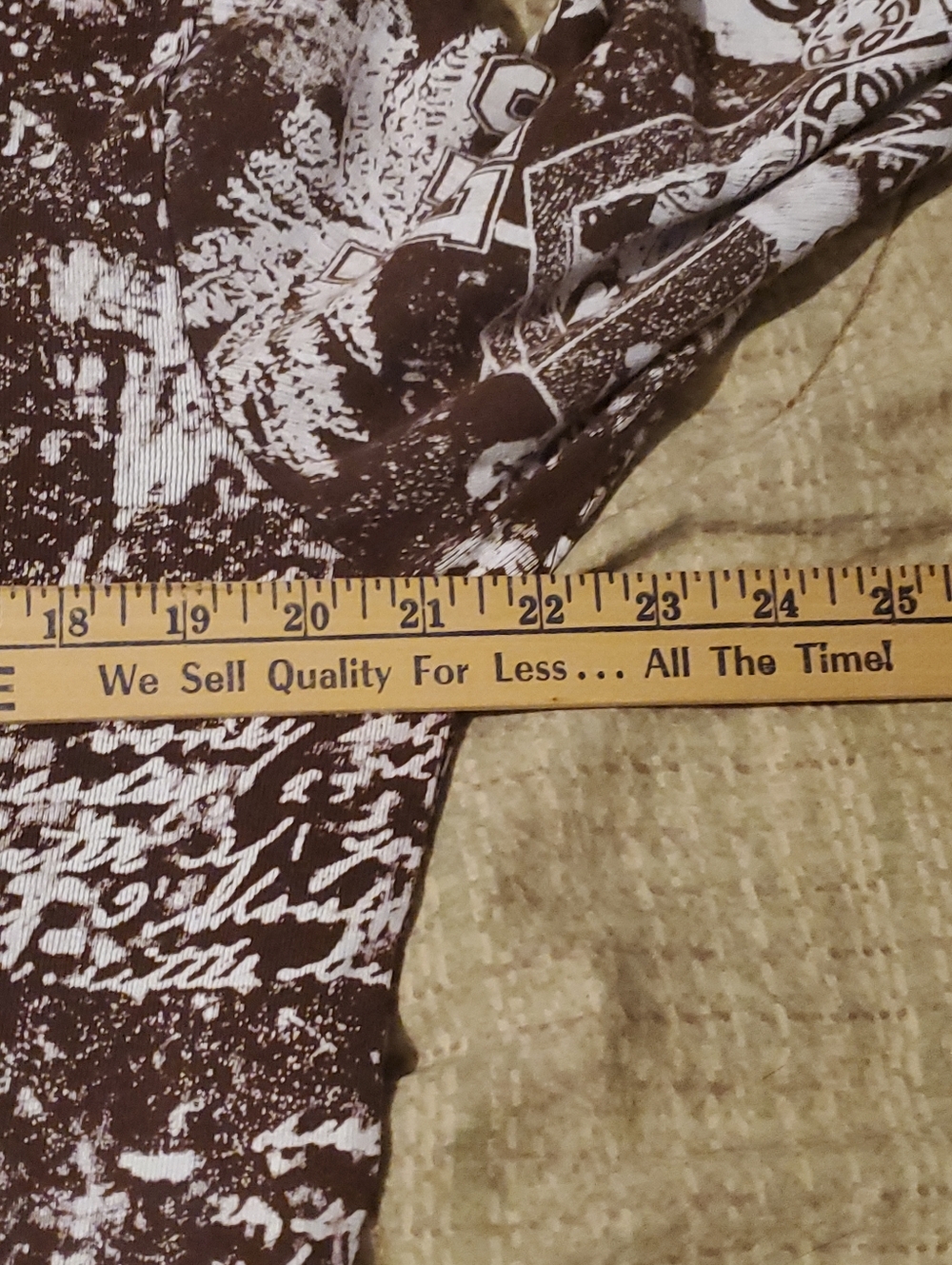 Vtg 90’s Take Two Travel Brown And White Beaded Collage Top Women’s 1X Y2K Indie - Picture 5 of 7